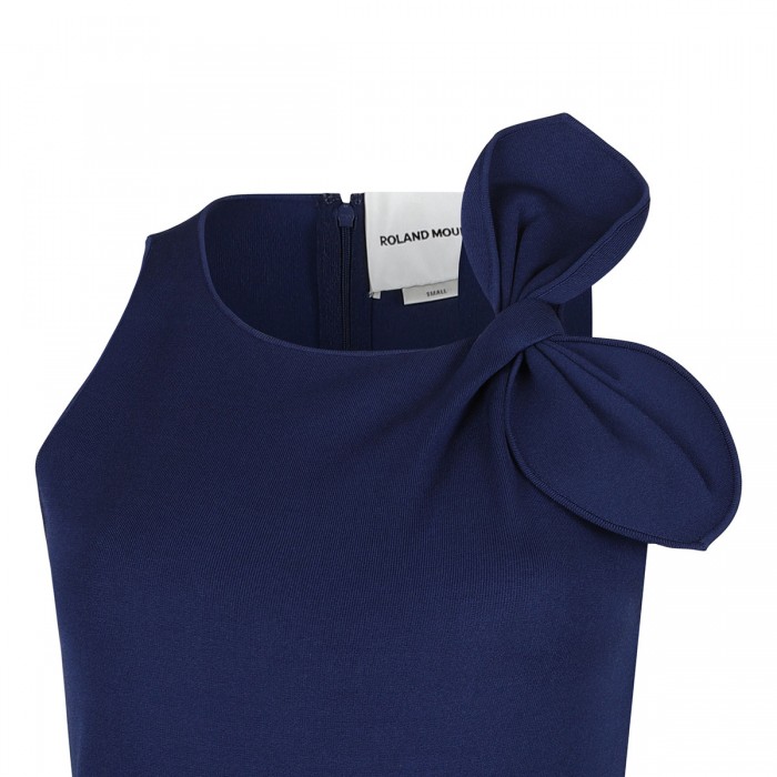 Le Noir Cortina Flat Knit Bow Maxi Dress