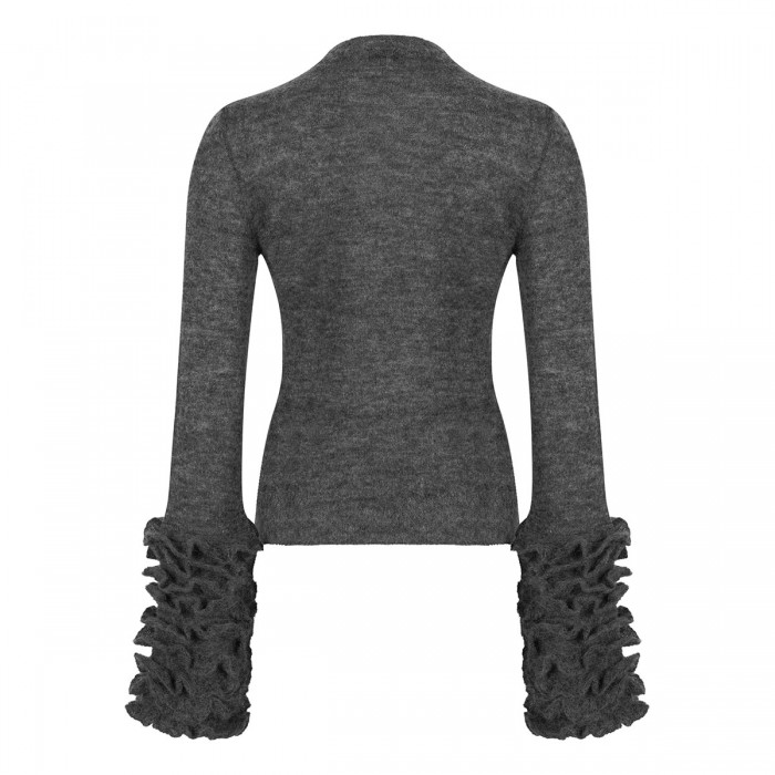 Le Noir Cortina Frills Mohair Sweater