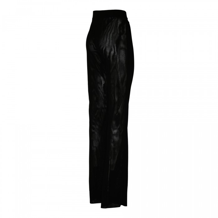 Le Noir Cortina Gaia Black Tulle Crepe Pants