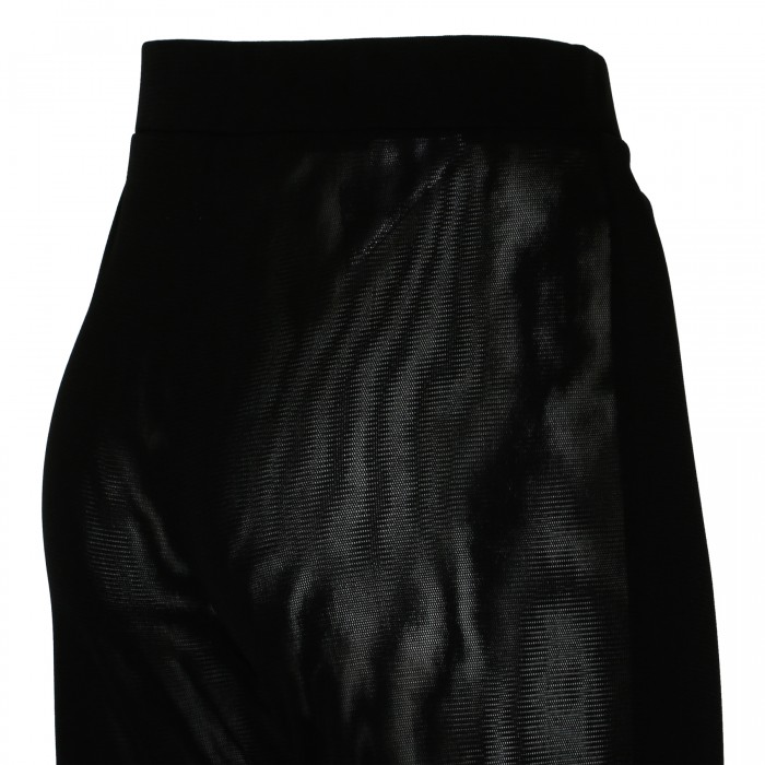 Le Noir Cortina Gaia Black Tulle Crepe Pants