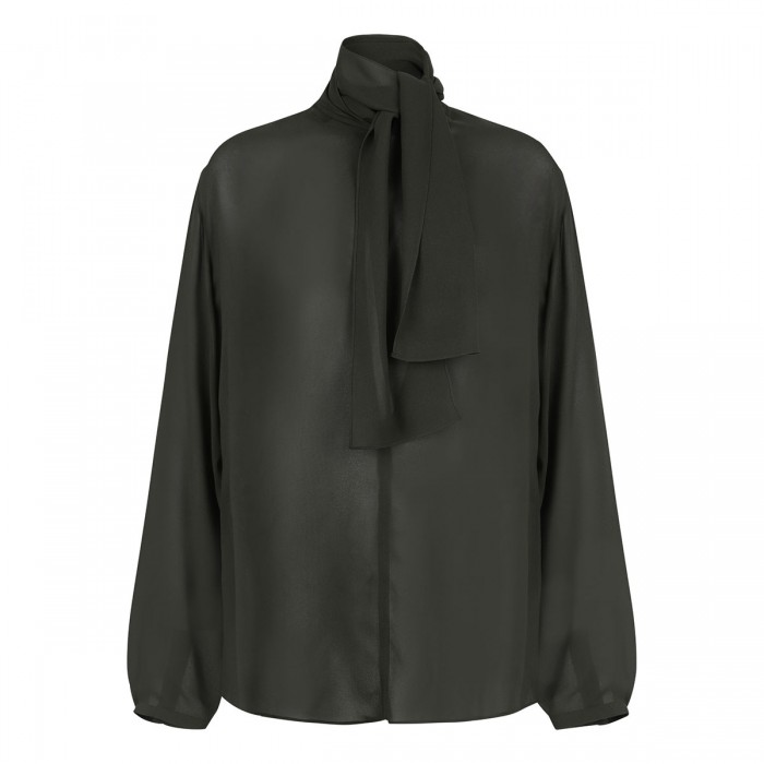 le noir cortina Georgette scarf blouse