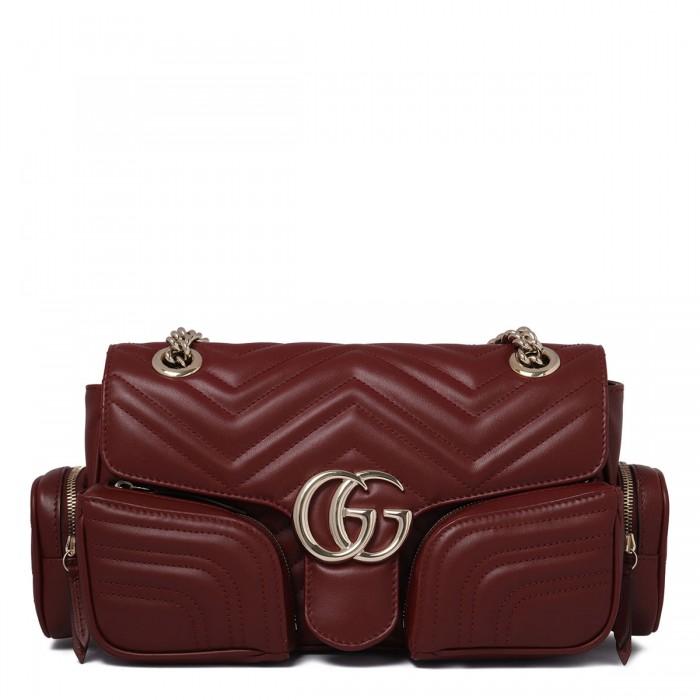 le noir cortina GG Marmont small multi-pocket bag