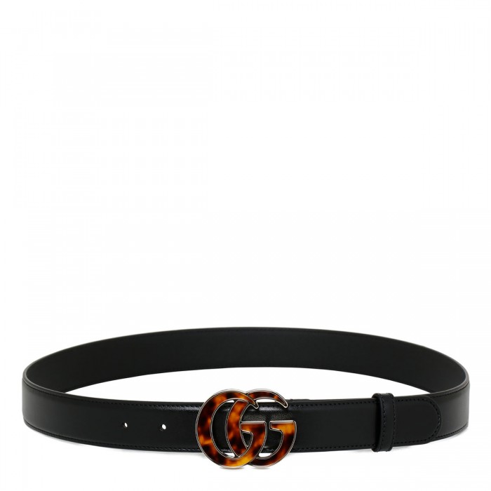 le noir cortina GG Marmont thin belt