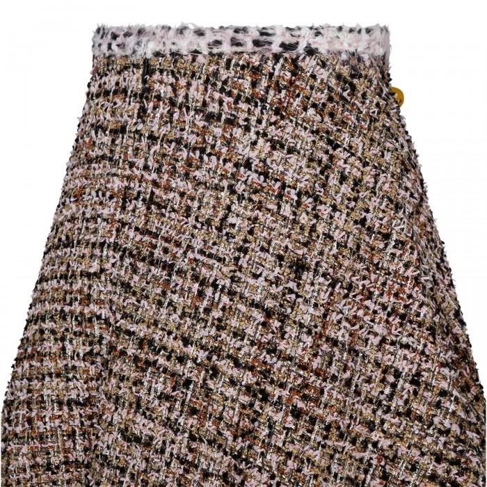 Le Noir Cortina Gold Tweed Skirt
