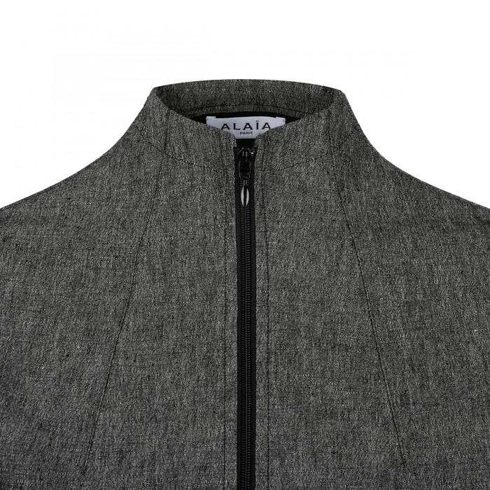 Le Noir Cortina Gray Cropped Jacket