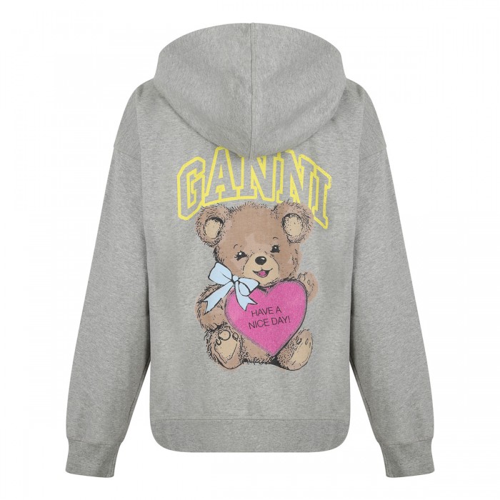 Le Noir Cortina Gray Teddy Hoodie