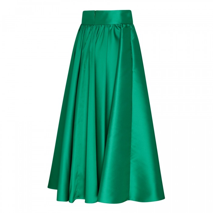 Le Noir Cortina Green Pleated Skirt