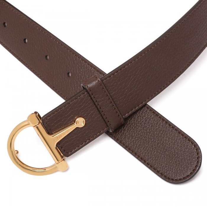 Le Noir Cortina Half-Horsebit Buckle Belt