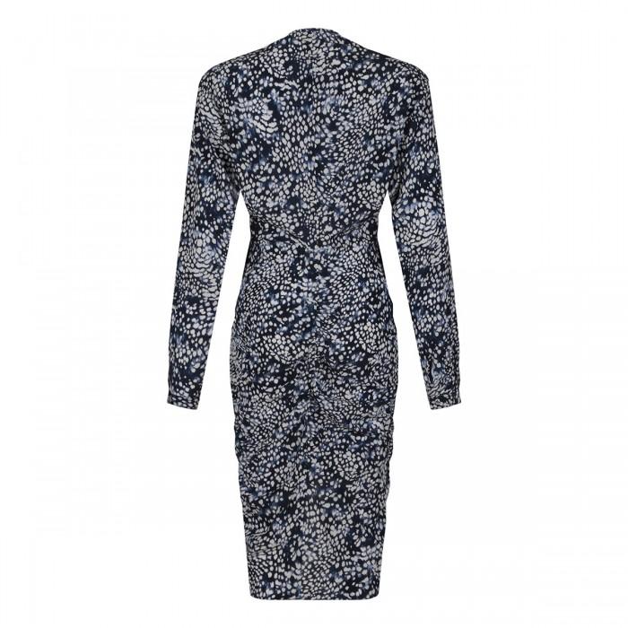 Le Noir Cortina Hermina Silk-blend Midi Dress