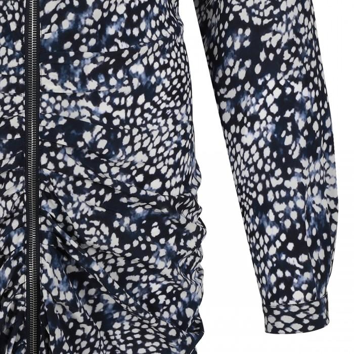 Le Noir Cortina Hermina Silk-blend Midi Dress