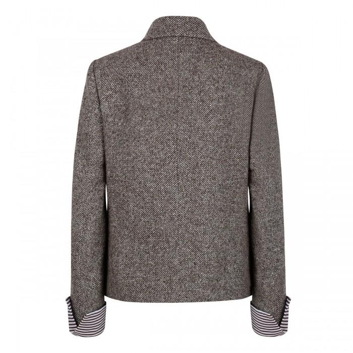 Le Noir Cortina Herringbone Double Breasted Blazer