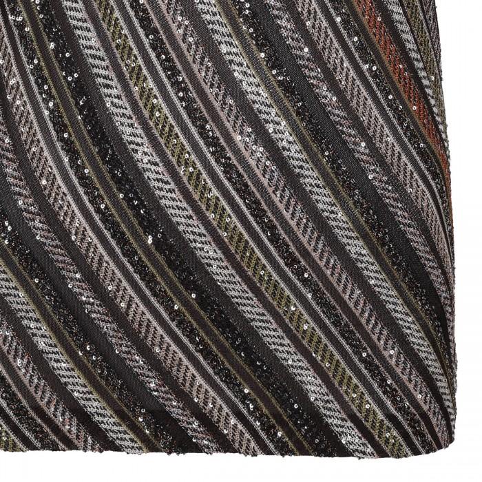 Le Noir Cortina Herringbone Halter-neck Top