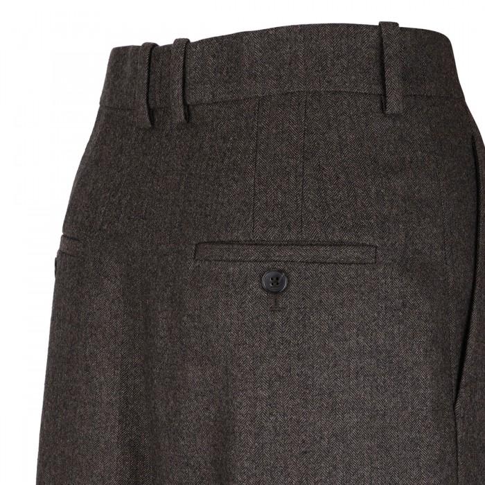 Le Noir Cortina Herringbone Wool Pants