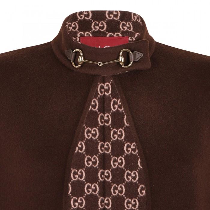 Le Noir Cortina Horsebit Wool Cape