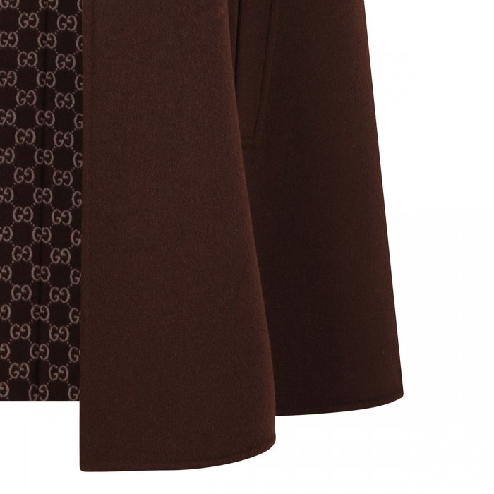 Le Noir Cortina Horsebit Wool Cape