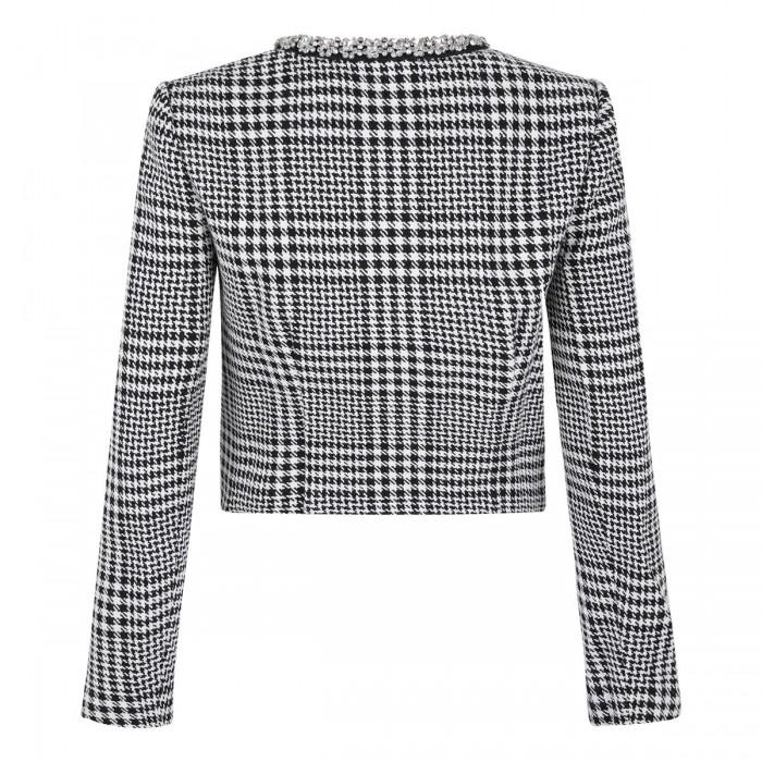 Le Noir Cortina Houndstooth Crystal Trim Jacket