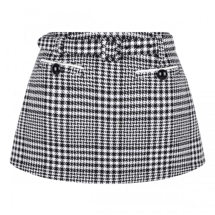 le noir cortina Houndstooth skort
