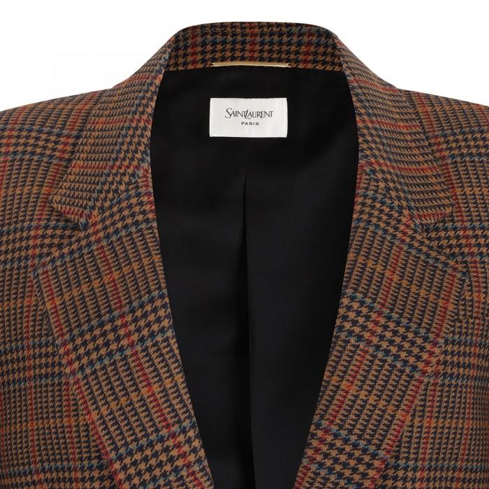 Le Noir Cortina Houndstooth Wool Blazer
