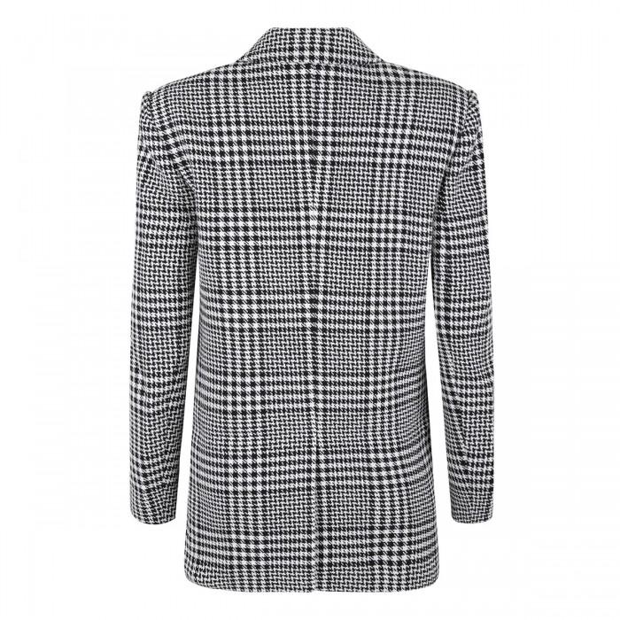 Le Noir Cortina Houndstooth Wool Blend Blazer