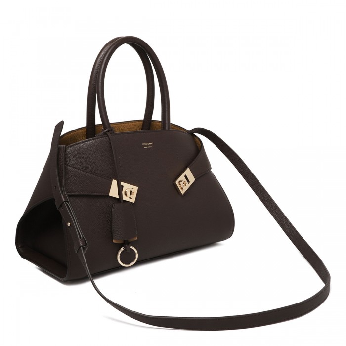 Le Noir Cortina Hug S Dark Brown Handbag