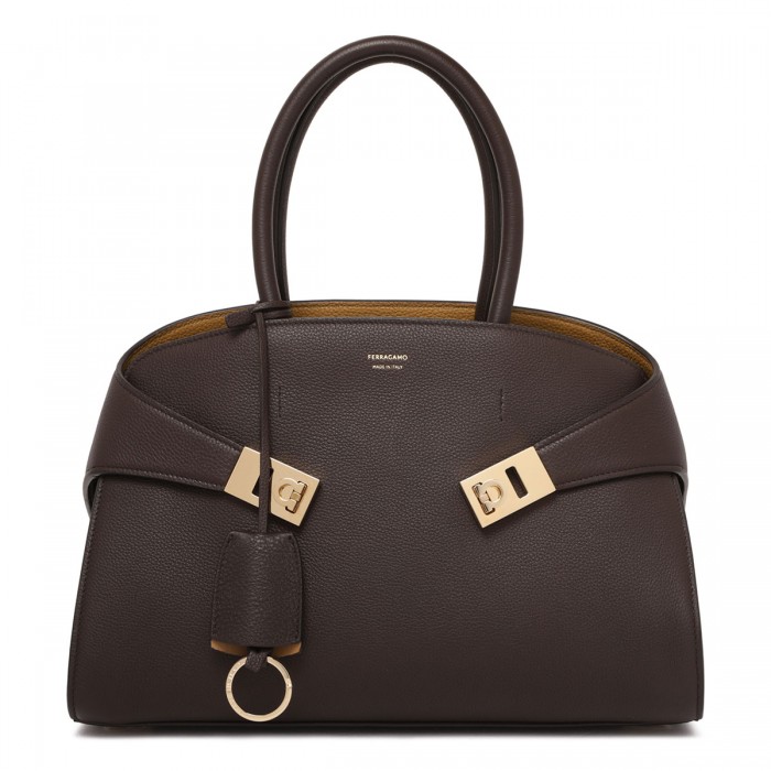 le noir cortina Hug S dark brown handbag
