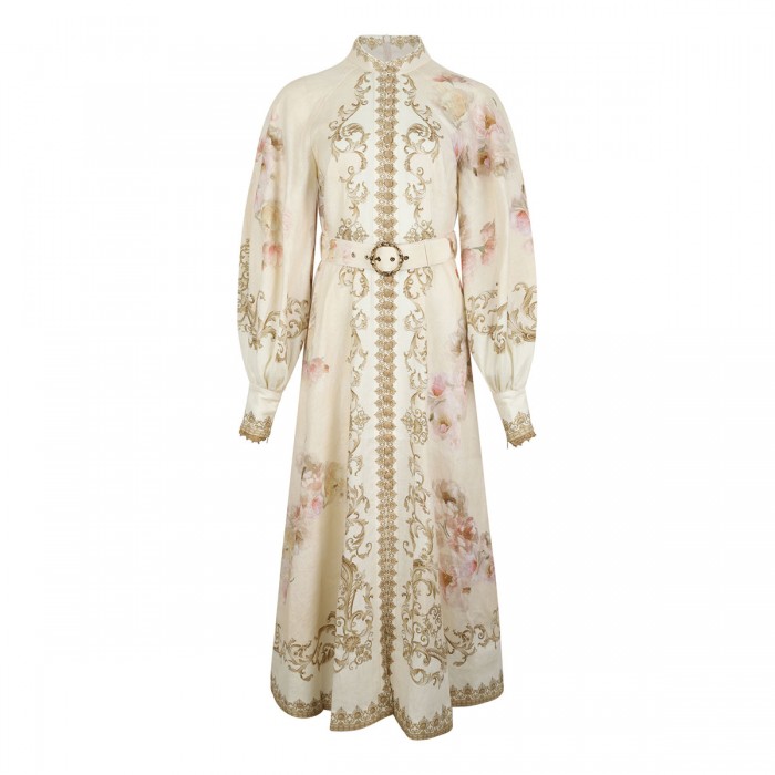 le noir cortina Hypnotic buttoned midi dress