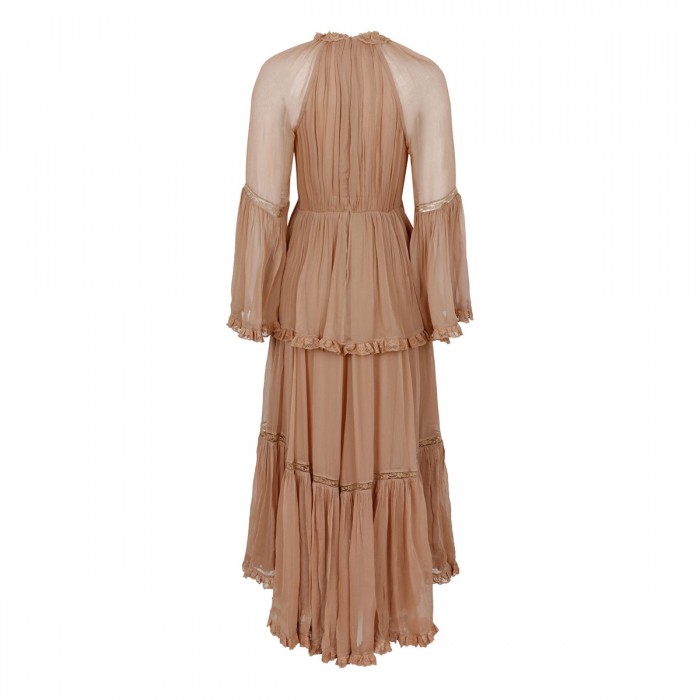 Le Noir Cortina Hypnotic Peplum Flutter Dress
