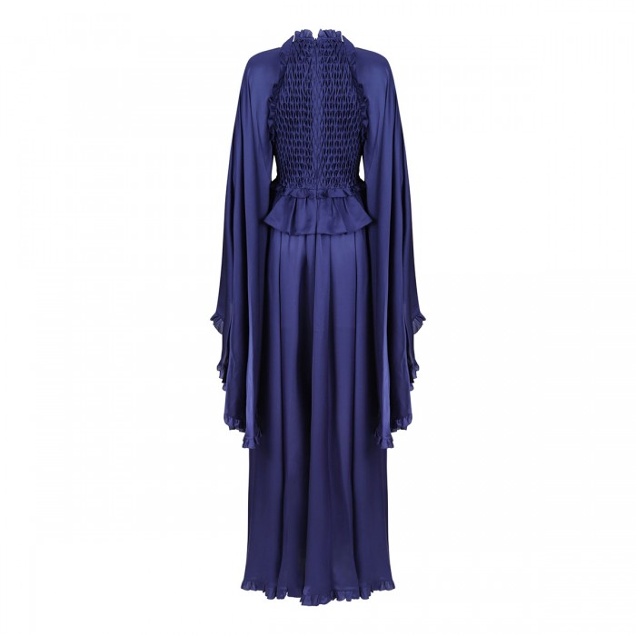 Le Noir Cortina Hypnotic Smocked Flutter Dress