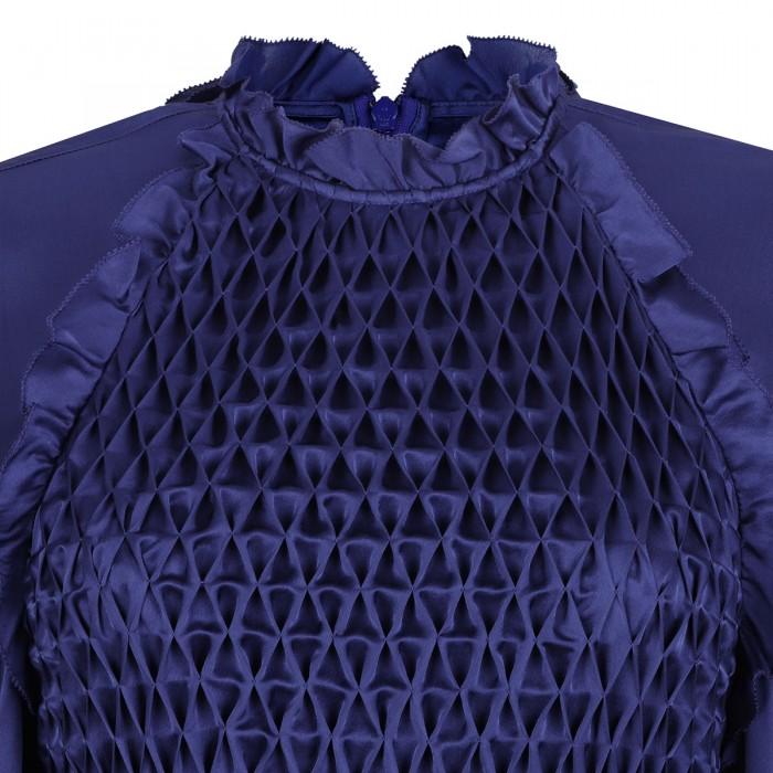Le Noir Cortina Hypnotic Smocked Flutter Dress