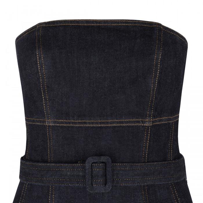 Le Noir Cortina Indigo Denim Bandeau Dress