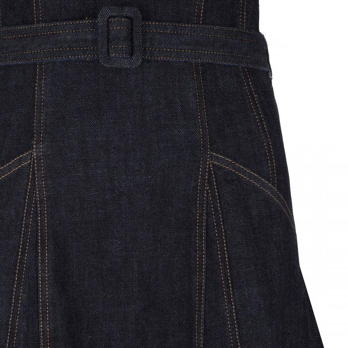 Le Noir Cortina Indigo Denim Bandeau Dress