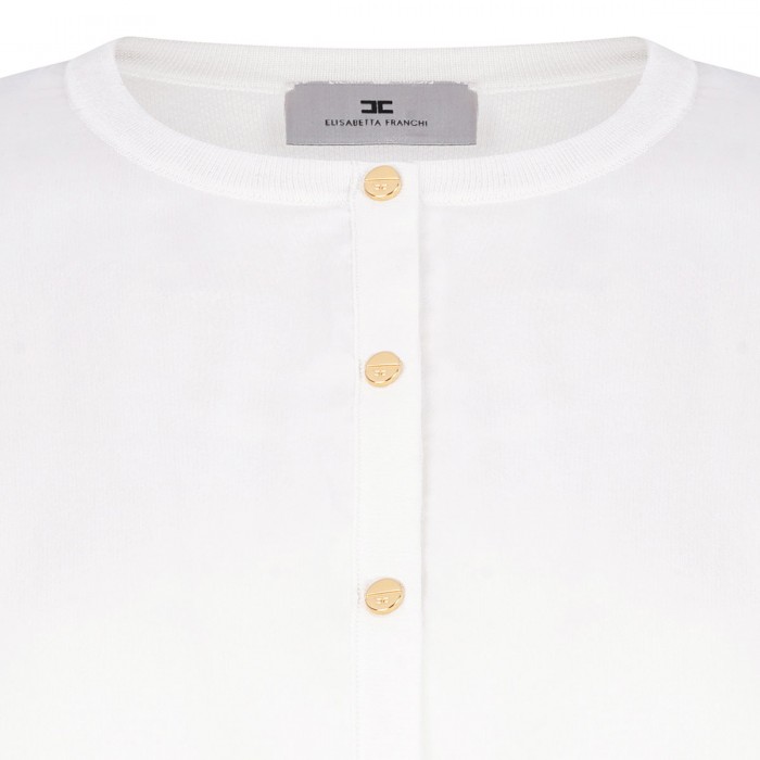 Le Noir Cortina Ivory Voile Cardigan