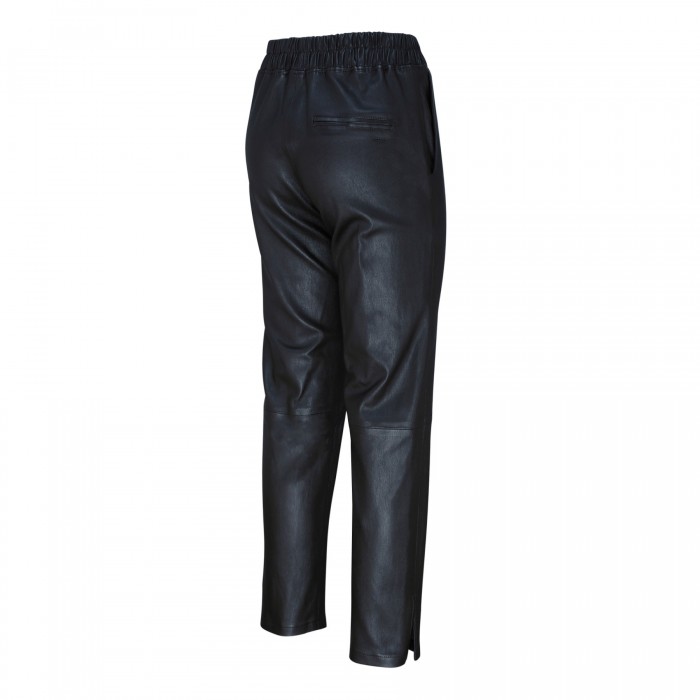 Le Noir Cortina Jardin Blue Leather Pants