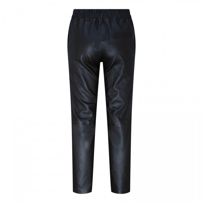 Le Noir Cortina Jardin Blue Leather Pants