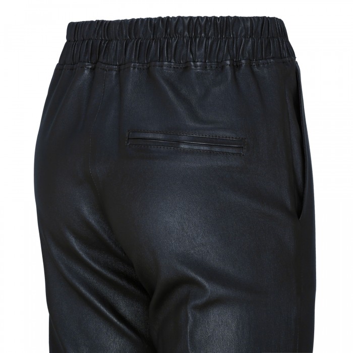 Le Noir Cortina Jardin Blue Leather Pants