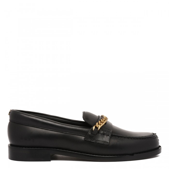 le noir cortina Jerry loafers with chain detail