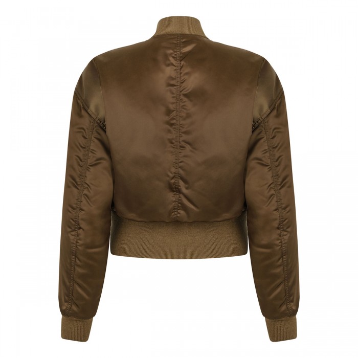 Le Noir Cortina Khaki Bomber Jacket