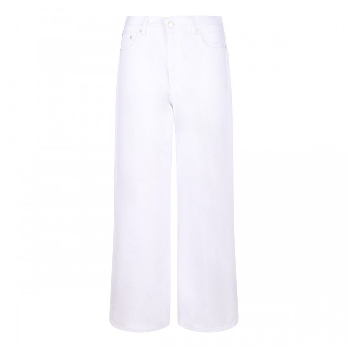 le noir cortina Korea optical white denim jeans