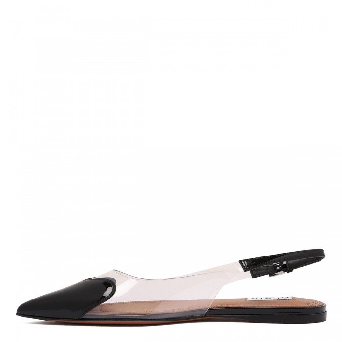 Le Noir Cortina Le Cœur Flat Slingbacks