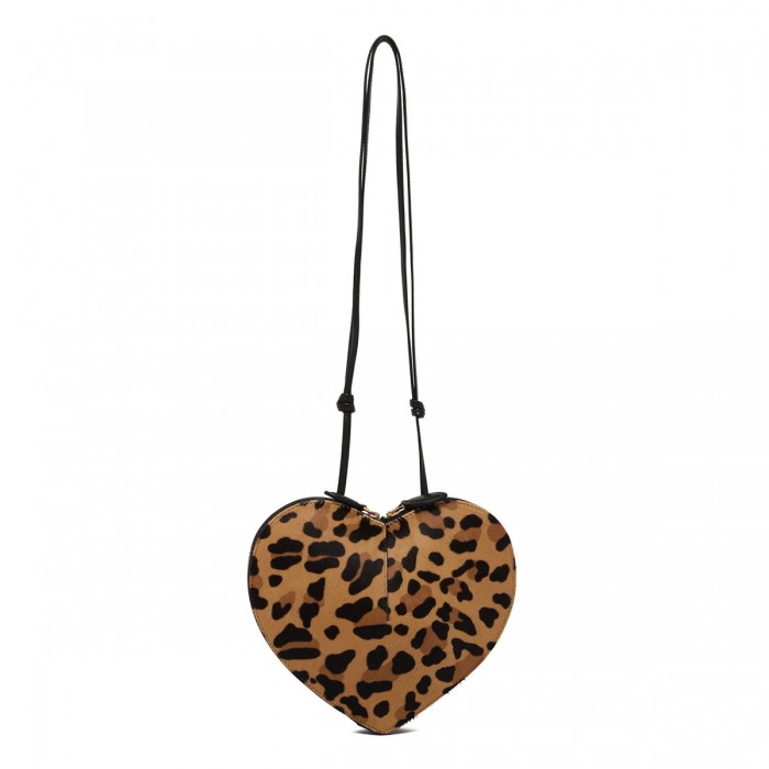 le noir cortina Le Coeur leopard haircalf bag
