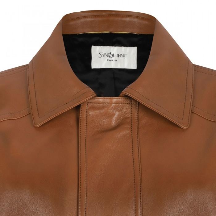 le Noir Cortina Leather Bomber Jacket