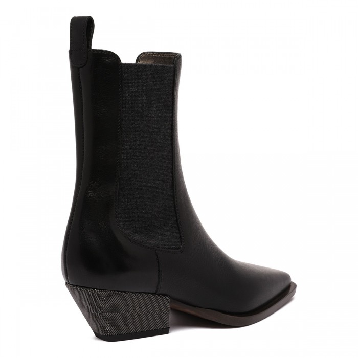 Le Noir Cortina Leather Chelsea Boots