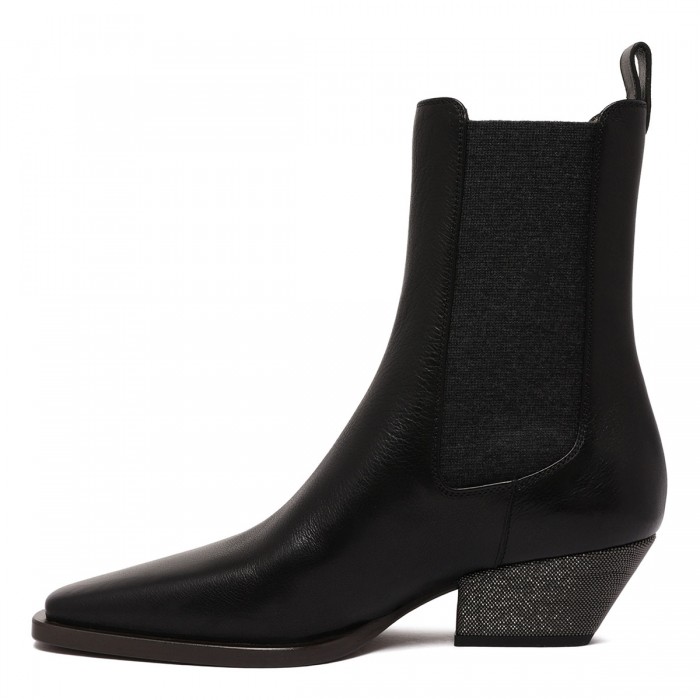 Le Noir Cortina Leather Chelsea Boots