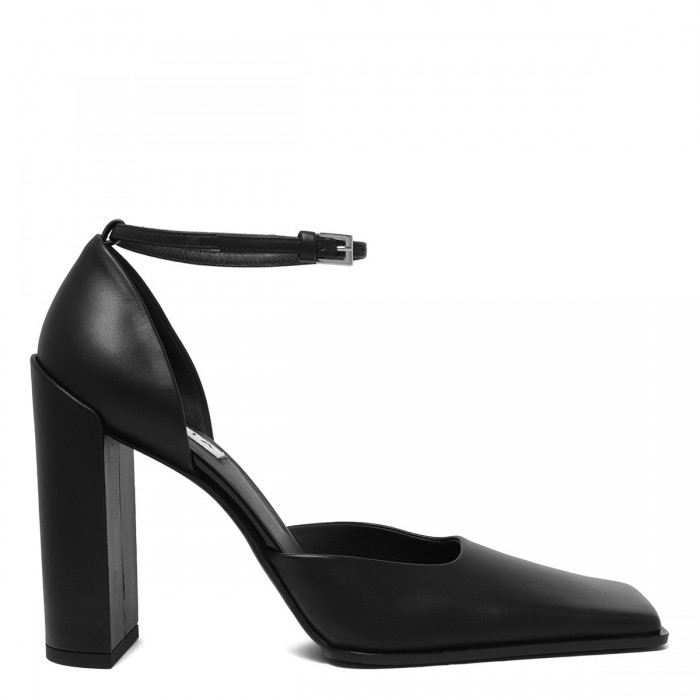 le noir cortina Leather D'Orsay pumps