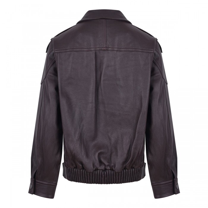 Le Noir Cortina Leather Oversized Biker Jacket