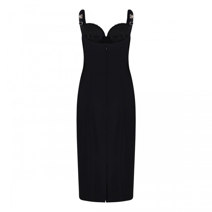 Le Noir Cortina Lightweight Crêpe Fabric Dress