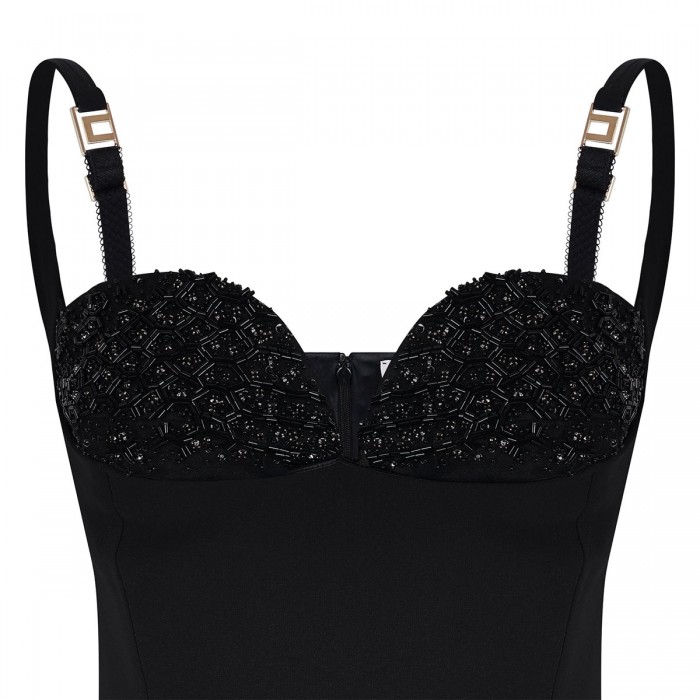 Le Noir Cortina Lightweight Crêpe Fabric Dress