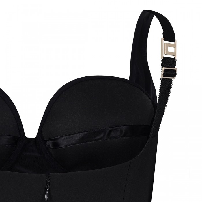 Le Noir Cortina Lightweight Crêpe Fabric Dress