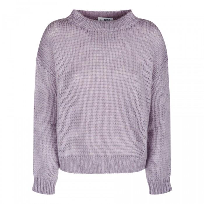 le noir cortina Lilac alpaca blend sweater