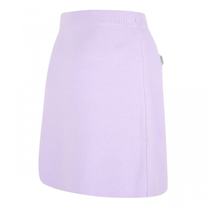 Le Noir Cortina Lilac Crystal Trim Skirt